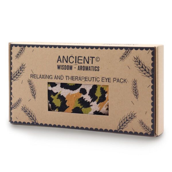 Lavendel-Augenkissen im Geschenkkarton – Nacht-Leopard – Wellness-Accessoires | Mona und Meer