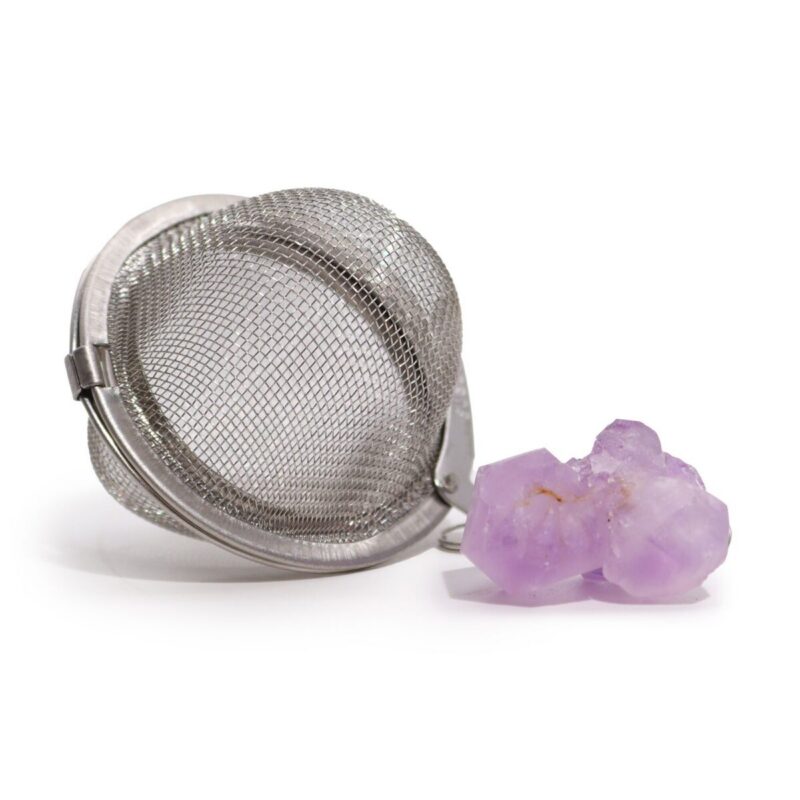 CGTS-01 Teesieb Amethyst – Rohkristall-Teesieb – Amethyst | Mona und Meer