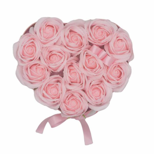 Seifenblumen Rosa Rosen – 13 Seifenblumen Herz-Geschenkstrauß – Rosa Rosen | Mona und Meer