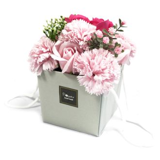 Seifenblumen Rosa Rose Nelke – Seifenblumenstrauß – Rosa Rose & Nelke | Mona und Meer