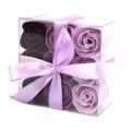 LSF-09 Seifenblumen Lavendel-Rosen – 9 Seifenblumen Box – Lavendel-Rosen | Mona und Meer