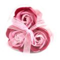 LSF-14 Seifenblumen Rosa Rosen – 3 Seifenblumen Herz-Box – Rosa Rosen | Mona und Meer