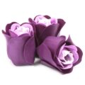 LSF-17 (1) Seifenblumen Lavendel-Rosen – 3 Seifenblumen Herz-Box – Lavendel-Rosen | Mona und Meer