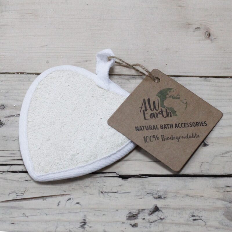 NLBS-03 (1) Loofah-Schwamm – Loofah-Peeling-Schwamm – Herzform | Mona und Meer