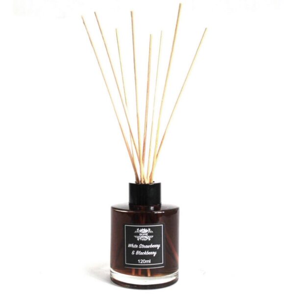 Reed Diffuser Weiße Erdbeere – Reed Diffuser 120ml – Weiße Erdbeere & Brombeere | Mona und Meer