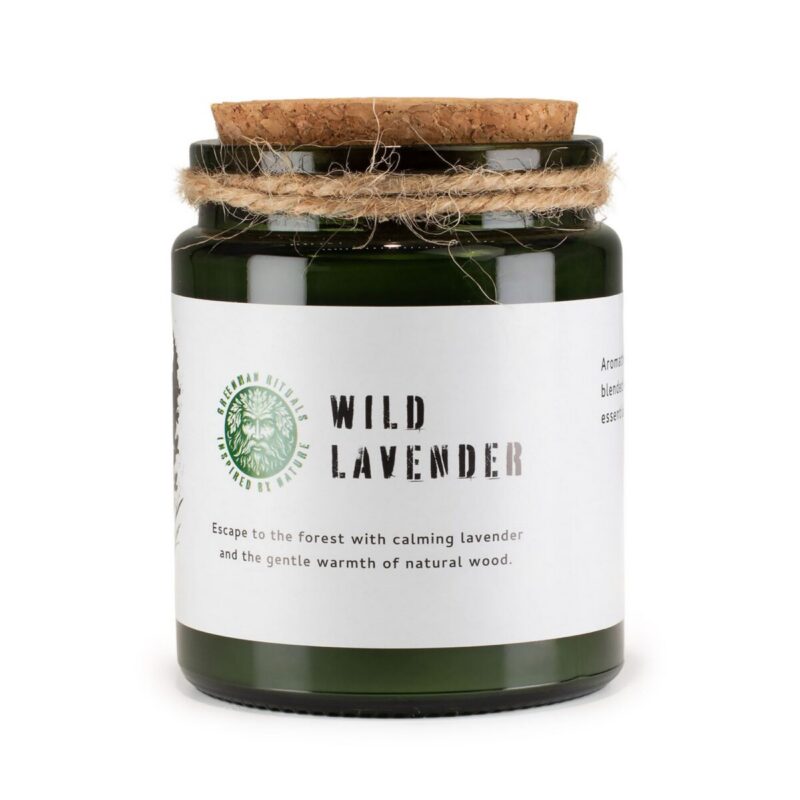 WSOYC-01 Sojakerze Holzdocht Wilder Lavendel – Sojakerze mit Holzdocht – Wilder Lavendel | Mona und Meer