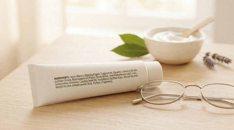Naturkosmetik-Labels und INCI – Wellness-Journal | Mona und Meer (Symbolbild, KI-generiert)