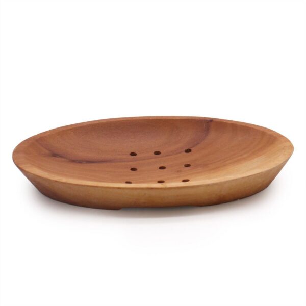 Mahagoni-Seifenhalter – Oval – Bad-Zubehör | Mona und Meer