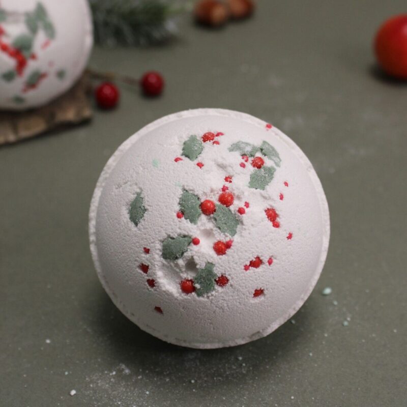 FBB-08 (1) Weihnachts-Badebombe Stechpalme & Mistel – Badebomben | Mona und Meer