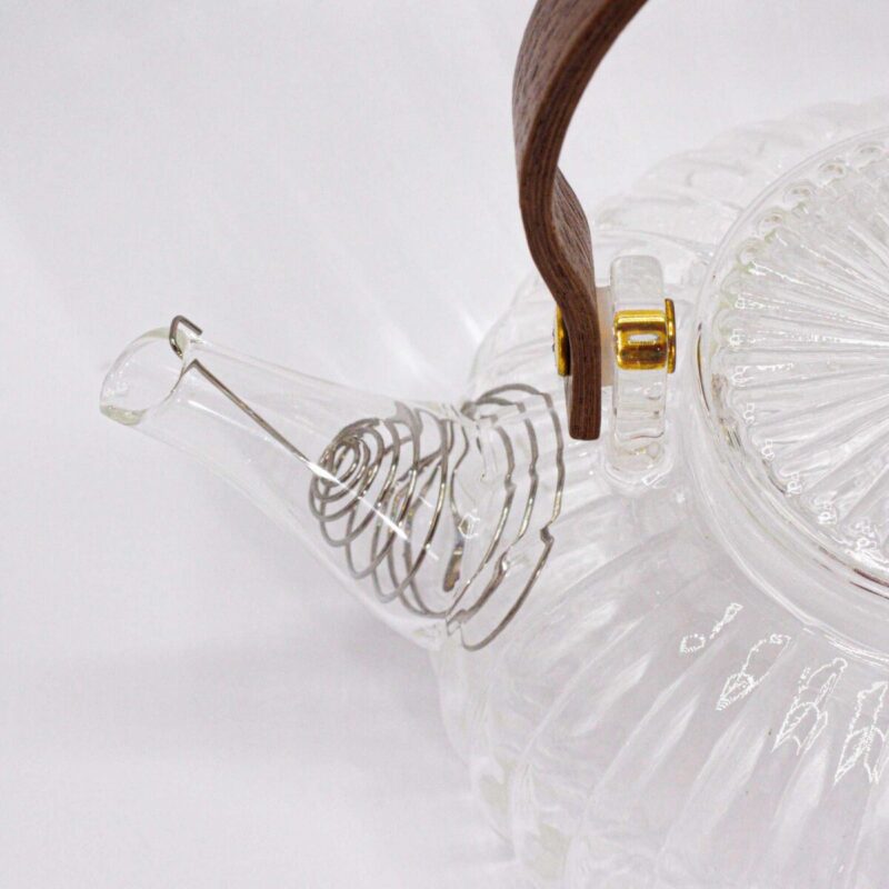 GTEAP-12 (2) Glas-Teekanne „Clear Ribbed Pearl" 850ml