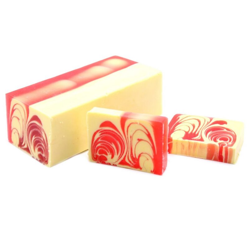 HSBS-14 Seife Erdbeere – Handgefertigte Seife – Erdbeere – Scheibe 115g | Mona und Meer
