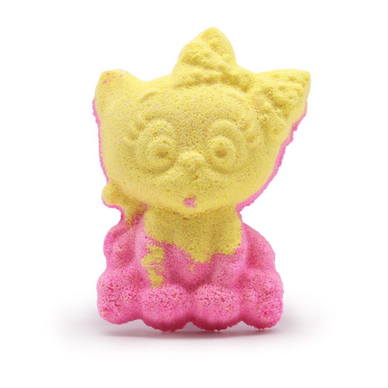 SKB-06 Kinder-Badebombe Katze Banane 80 g – Kinder-Badebombe Katze Banane, 80 g | Mona und Meer