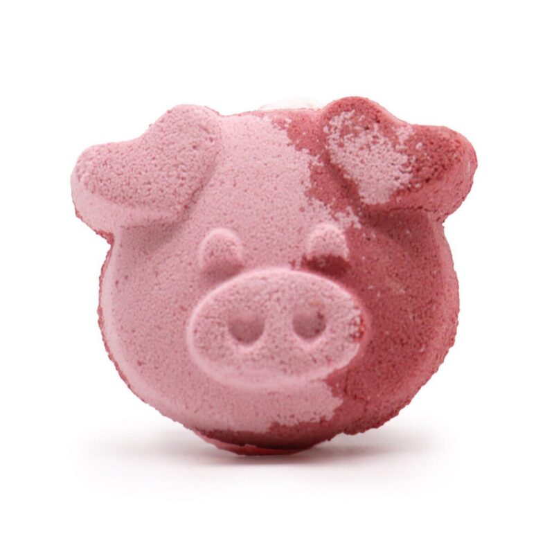 SKB-08 Kinder-Badebombe Schwein Vanille-Cupcake 70 g – Kinder-Badebombe Schwein Vanille-Cupcake, 70 g | Mona und Meer