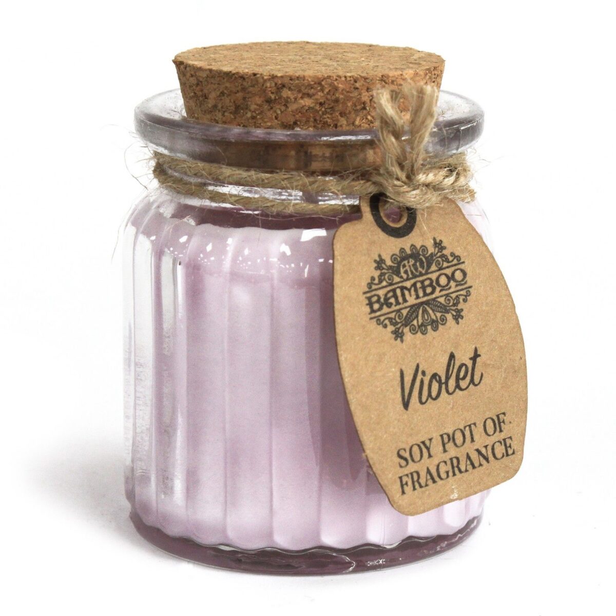 sojakerze im glas-töpfchen – veilchen – Sojakerze im Glas-Töpfchen – Veilchen, 120g | Mona und Meer