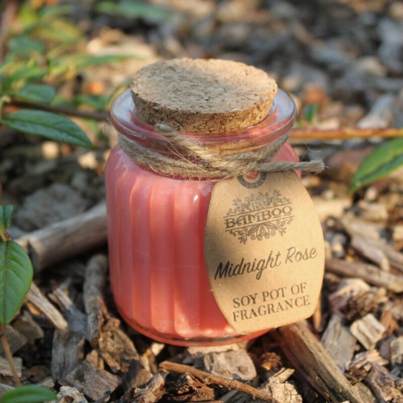 SOYP-10 (1) sojakerze im glas-töpfchen – mitternachtsrose – Sojakerze im Glas-Töpfchen – Mitternachtsrose, 120g | Mona und Meer