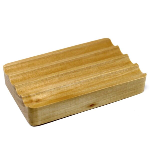 Hemu-Holz-Seifenschale – Wellenmuster | Mona und Meer