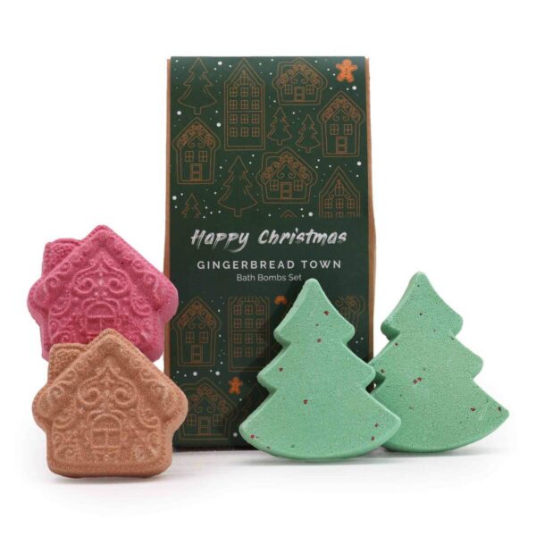 Gingerbread Town Weihnachts-Badebomben-Set – Badebomben | Mona und Meer
